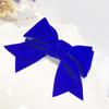 Presilha de Cabelo Laço Azul Klein Acessório de Cabeça Feminino de Alta Qualidade Novo Tecido Presilha de Franja Elegante Presilha Bico de Pato Azul