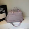 Bolsa de Viagem Simples de Lona da Moda com Separação Úmida e Seca, Bolsa de Armazenamento para Mala de Rodinhas, Bolsa Versátil para Esportes ao Ar Livre e Fitness