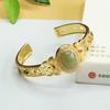 Aiyu Jade Hetian Natural Material de Agua Clara Pulsera Huevo de Paloma Pulsera de Cuentas de Jade Venta al por Mayor Dropshipping S3121705