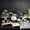 Mesa de Sobremesas Europeia Ornaments Display Stand Casamento Sobremesa Refeição Fria Pausa para o Chá Suporte para Bolos Mesa Chá da Tarde Suporte para Lanches