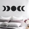 Set de 5 Espejos Decorativos de Luna para Pared Madera Escandinava Acrílico Espejo de Luna Bohemio