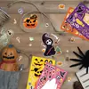 Nuevas pegatinas de rompecabezas DIY de Halloween de 8 piezas transfronterizas con calaveras y fantasmas, Pegatinas de cambio de cara 'Make a Face'