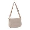 Bolso bandolera de gran venta transfronteriza para mujer, versátil bolso de nube de algodón con cierre abatible, bolso cuadrado pequeño de alta gama, bandolera de hombro.