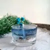 Isla de Jeju Color del Mar Concha Vela Aromática con Olor a Océano Fragancia Hola Isla de Jeju Gelatina Souvenir de Viaje Regalo