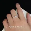 Anillo Vintage Ligero Medieval Planeta Rodeado, Anillo para Dedo Índice de Diseño de Nicho Personalizado con Apertura, Pulsera Ajustable