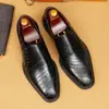 Sapatos Casuais de Negócios de Couro de Primeira Camada Sapatos da Moda para Homens Sapatos de Couro Slip-on de Alta Qualidade para Homens Sapatos de Couro de Luxo Leve para Escritório para Homens