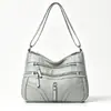 Bolso nuevo de comercio exterior transfronterizo, bolso versátil para mujer, bolso cruzado, textura de cuero suave a la moda, bolso de hombro de gran capacidad, bolso para mamá
