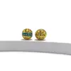 Acessórios DIY Colar Fino Banhado a Ouro Estilo Chinês Pulseira 925 Novo Estilo Chinês Furo Reto Corte Através do Corpo Acessórios Dragão Dourado