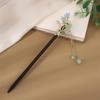 Antigo Tassel Hairpin Grampo de Cabelo de Madeira Imitação de Ébano Headwear Disco de Cabelo Acessórios Simples Vestido Antigo Cabelo Hairpin Hair