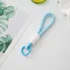 Alça de Pulso para Celular Brinquedo Versátil Alça Curta Bloco de Cor Durável Ajustável Nó Tecido Corda para Pendurar Acessórios de Boneca