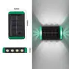Nueva Lámpara de Pared Luminosa Solar para Exteriores, Jardín, Patio, Decorativa para el Hogar, Lámpara de Pared para Atmósfera Exterior, Iluminación
