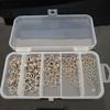 Juego de 200 Piezas de Doble Anilla Accesorios Anilla de Conexión para Pesca Luya Anilla Doble para Pesca Luya Accesorios para Equipo de Pesca Equipo de Pesca Portátil