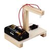 Brinquedos educativos de ciência e educação divertidos de simulação de madeira DIY feitos à mão, aparelhos criativos de experimento científico acousto-ópticos