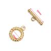 Hebilla de acero inoxidable OT fundida de una sola pieza, conector para collar, pulsera, hebilla OT, galvanizada de 18 quilates, sin decoloración, accesorios hechos a mano para bricolaje