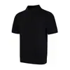 Camiseta Polo de Punto de Manga Corta de Color Sólido de Alta Gama Estilo Old Money Americano para Hombres y Mujeres, Nueva Tendencia de Camiseta Casual Holgada de Verano