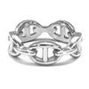 Anillo Grueso Trenzado Brillante de Doble Capa Nariz de Cerdo de Plata de Ley para Mujer Estilo Principal de Blogger Han de Ins Estilo Antiguo Texturizado Nicho Lindo