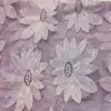 Tela bordada con lentejuelas primavera y verano 2021 nuevo vestido de malla transparente bordado plano estilo europeo y americano ropa para mujer vestido en stock