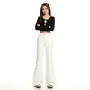 Calça Jeans Flare de Comprimento Total Versátil Estilo Americano Picante para Mulheres