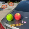 Acessórios de Ornamento Apple Car para Carro, Decoração Externa de Modificação de Porta-Malas de Carro, Acessórios Criativos Fofos para Retrovisor, Frutas Simuladas