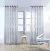 Cortinas Blackout con Diseño de Flor y Hoja Caladas Cortinas de Protección Solar para Dormitorio Decoración Embellecedora para Balcón Mosquiteros Cortinas para Cocina del Hogar