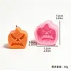 Vela Aromática Halloween Horror Expressão de Abóbora Molde de Silicone DIY Assar Bolo Sabão Gesso Decoração