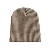 Gorro de Punto con Textura de Waffle para Hombre y Mujer, Color Sólido Versátil, Cálido Gorro de Lana con Protección para las Orejas, Gorro de Invierno
