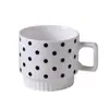 Taza Apilable de Cerámica Estilo Hepburn Nórdico Taza Geométrica Taza de Agua para Oficina Taza de Pareja Taza Creativa para Café Taza de Té