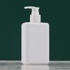 Frasco Quadrado de Loção 200ml Frasco com Válvula de Pressão Frasco de Álcool em Gel Frasco de Plástico Pet Frasco de Sabonete Facial Sub-Frasco de Gel de Banho