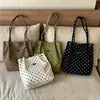 Bolso de hombro de lunares de gran capacidad, nuevo y moderno para 2026, para mujer, elegante y a la moda para ir al trabajo, en una hermosa paleta de colores Maillard