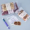 Sacos Autoadesivos Escrevíveis para Embalagem de Medicamentos Chineses e Ocidentais, Rótulos de Alimentos, Sacos Plásticos Espessos Transparentes, Sacos de Amostra