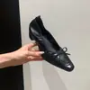 Primer Encuentro Estacional Elevadores de Altura Retro Francés Versátiles Elegantes Estilo Coreano Suela Suave Punta Baja Estilo Hada Bailarinas para Mujer