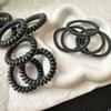 Joias Haiyue Novo anel de cabelo fio de telefone preto jelly faixa de borracha fosca e aveludada corda de cabelo rabo de cavalo corda de cabelo de alta elasticidade
