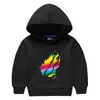 Suéter com Capuz Infantil 2023 Outono e Inverno Meninos e Meninas Camiseta Infantil de Manga Longa com Forro de Lã Casaco Jaqueta Infantil Espessado