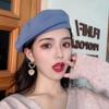 Internet Celebrous Beret Infantil All-match Preto Primavera e Outono Verão Estilo Japonês Retro Octogonal Pintor Chapéu Outono e Inverno