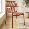 Silla de comedor simple, mesa y silla para el hogar, silla de plástico, sillón apilable, silla de ocio, silla de balcón, silla de exterior, silla de playa