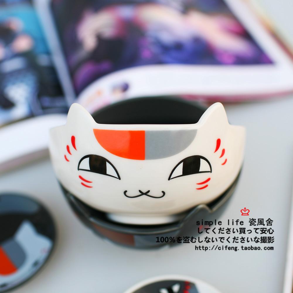 智贝主图_0日本猫老师夏目友人帐陶瓷餐具米饭碗盘子动漫儿童