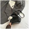 2025 Verano Nuevo Bolso de Mano de Moda Trendy Estilo Simple Bolso Balde Elegante para Viajero Color Sólido Cruzado Bolso de Mujer