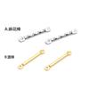 Acero Inoxidable Biela de Doble Agujero Varilla Redonda Pendiente Collar Varilla de Borla Accesorios para Joyería DIY Materiales Hechos a Mano Varilla de Metal
