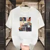Venta al por mayor de fabricante Comercio exterior Verano Juvenil Estampado de Letras Americanas Mangas Tres Cuartos Tops Sencillos Modernos Nuevos de Media Manga