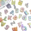 Contas de Letras Acrílicas Coloridas com Revestimento UV Brilhantes Finas para DIY/Pingente de Bolsa de Celular Acessórios de Cabelo Materiais de Joalheria Contas Soltas