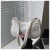 Bolso de Hombro Moderno de Gran Capacidad Estilo Extranjero con Rayas de Color Verano Nuevo Bolso de Mano Casual de Axila para Mujer