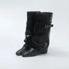 Nuevas Botas Largas de Moda Desmontables para Aumentar la Altura 2026 Hebilla de Cinturón de Dos Vías Apilada para Pierna de Pantalón Botas de Mujer Botas Largas Adelgazantes