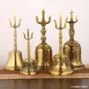 Sino de Latão Sanqing Sino de Mão Sino do Dharma Sino Taoísta Sino de Cobre Sanqing Sino Artesanato em Metal Atacado
