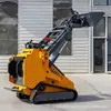Cargadora compacta de dirección deslizante tipo pie para proyectos de demolición y trituración doméstica en interiores - Temporada de descuentos Otoño Dorado