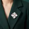 Broche de Pedra Olho de Gato da Moda, Alfinete Anti-Exposição Feminino Exquisito, Acessório de Roupa, Broche Decorativo Elegante e Versátil