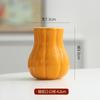 Jarrón de cerámica con forma de calabaza, maceta de simulación de fruta, flor de simulación, fruta de la fortuna, flor falsa, acebo, contenedor hidropónico