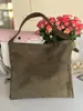 Bolsa de grande capacidade, bolsa tote de camurça, bolsa de ombro feminina, bolsa retrô para o dia a dia, bolsa de estudante para aula, bolsa de ombro, atacado