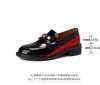 Mocassins Femininos de Couro Genuíno 2026 Estilo Novo Primavera e Outono Slip-On Estilo Britânico Sapatos Pequenos de Couro com Solas Grossas