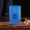 Caikuka Yishun Baishun Buddha Brand Manjusri Lotus Master Green Mother Card - Adhesivo para teléfono móvil, diseño de tarjeta grande en negro y azul cielo