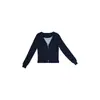 Cárdigan de Punto de Manga Larga Yuyi para Mujer, Nuevo Estilo Otoño, Trece Líneas de Guangzhou, Adelgazante, Patchwork, Top Falso de Dos Piezas 70085